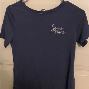 old navy “love more” tee